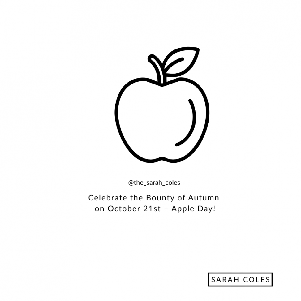 Celebrate the Bounty of Autumn on October 21st – Apple Day!