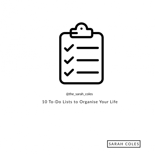 10 To-Do Lists to Organise Your Life