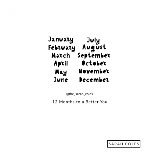 12 months for a better you