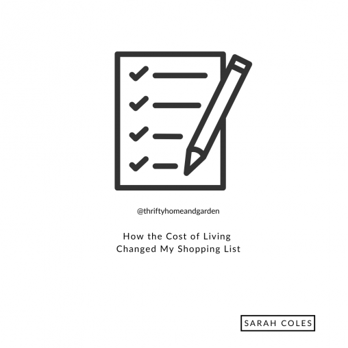 How the Cost of Living Changed My Shopping List