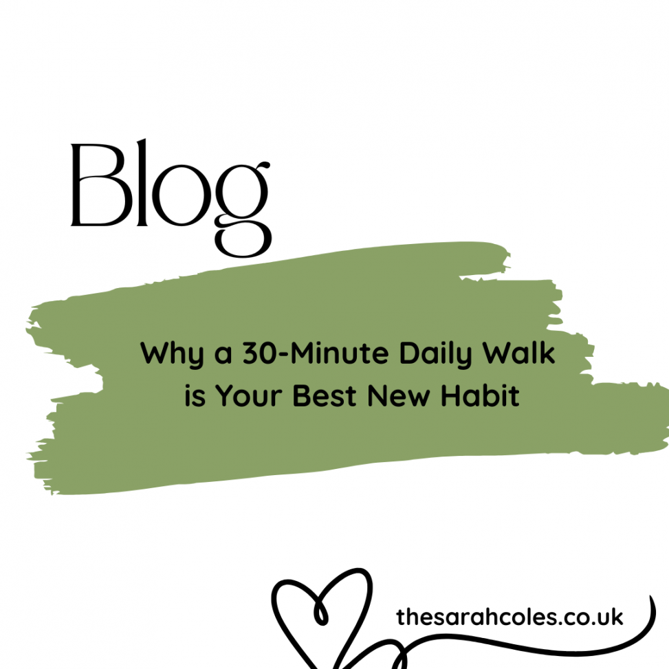 Blog Post. Why a 30-Minute Daily Walk is Your Best New Habit