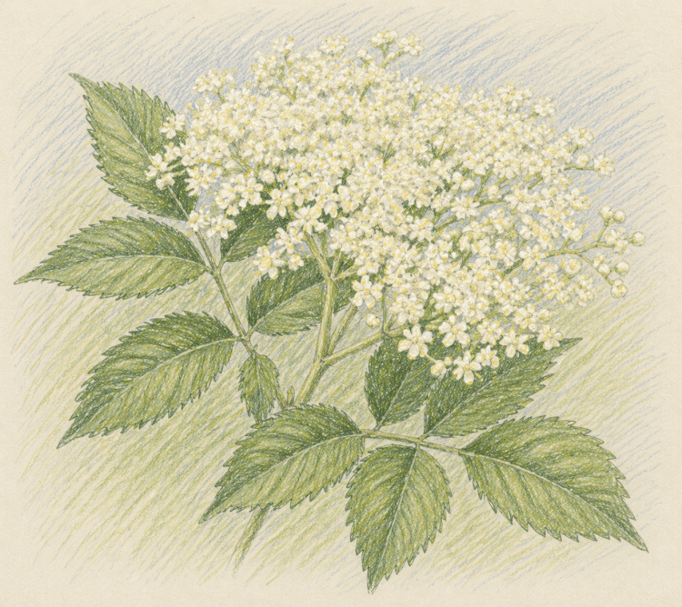 Sambucus nigra - Elderflower