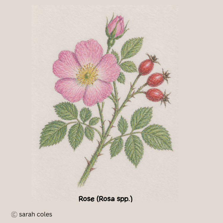 Rose.  Rosa spp