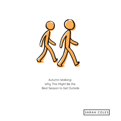 Autumn Walking: Why This Might Be the Best Season to Get Outside. Image: two orange filled stickmen