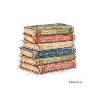 Colourful Sketch of a Stack of Books.© Sarah Coles